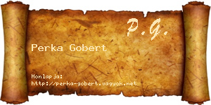 Perka Gobert névjegykártya